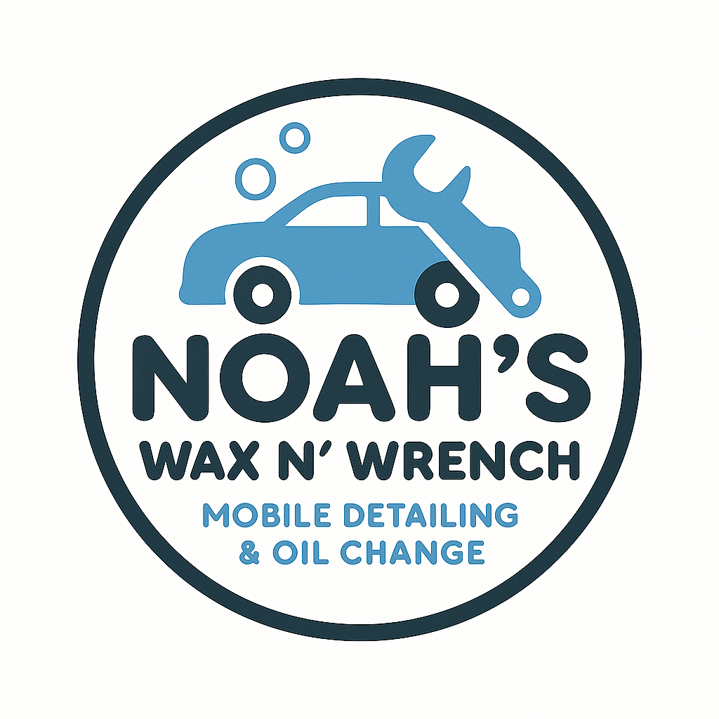Noah's Wax N' Wrench logo left